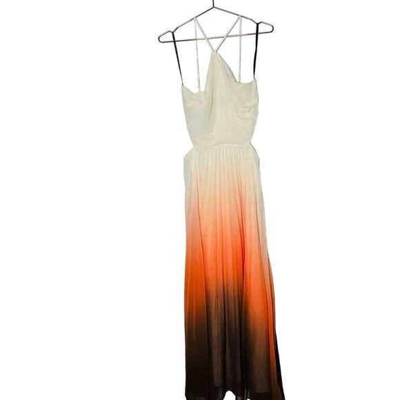 RACHEL RACHEL ROY Lively Earth-Toned Midcutout Adjustable Straps Maxi Dress 8 - Picture 6 of 16